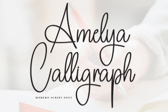 Amelya Calligraph: A Handwritten Typeface for Handmade Products