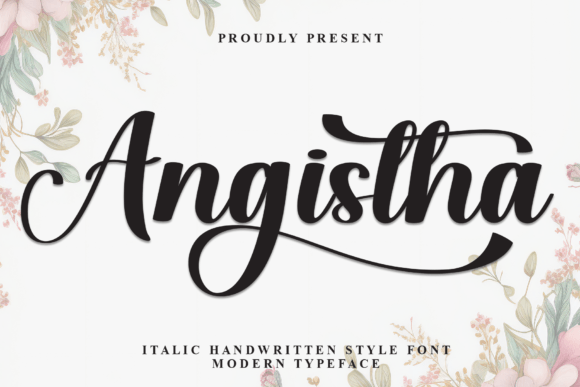 Angistha: A Script Font That Helps Your Small Business Stand Out