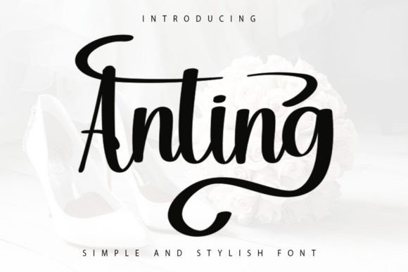Anting: A Modern Calligraphy Font for Editorial Design and Publication Branding