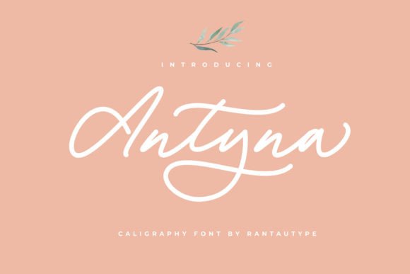 Antyna: A Handwritten Script Font for Campaign Visuals