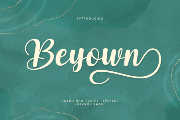 Beyown: A Script Font for Elegant Design