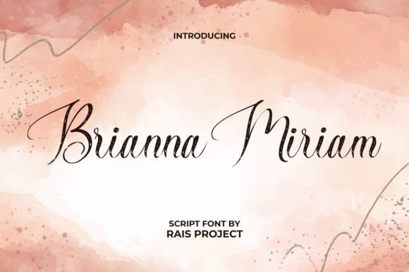 Brianna Miriam: A Script Typeface for Engaging Brand Content