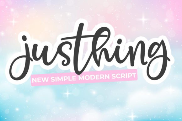 Justhing: A Handwritten Script Font for Digital Storytelling