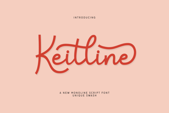 Keitline: A Stylish Script Font for Marketers