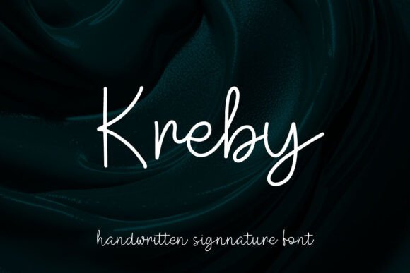Kreby: A Handwritten Font for Elegant Design