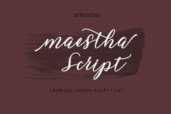 Maestha: A Elegant Script for Editorial Design