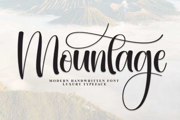 Mountage: A Script Typeface for Editorial Design and Publication Branding