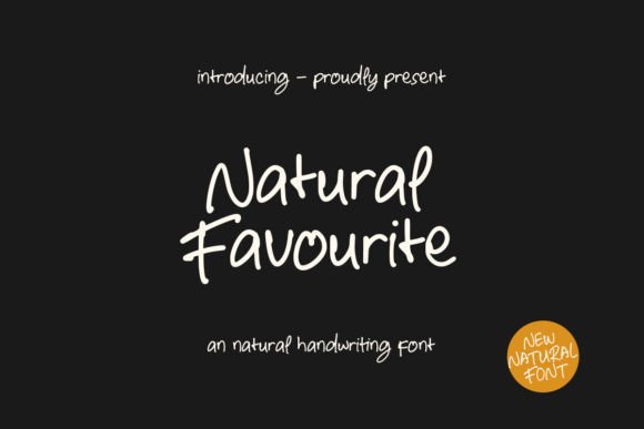 Natural Favourite Font Brings Handmade Products to Life