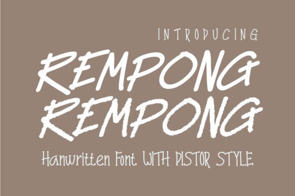 Rempong Brings a Fresh Handwritten Feel to Web Design