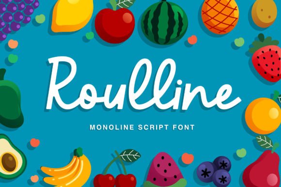 Roulline Font Review: A Graceful Monoline Script for Brand Identity