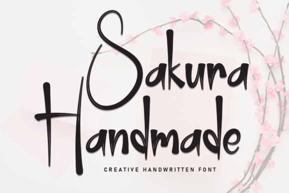 Sakura Handmade: A Handwritten Script Font for Brand Designers