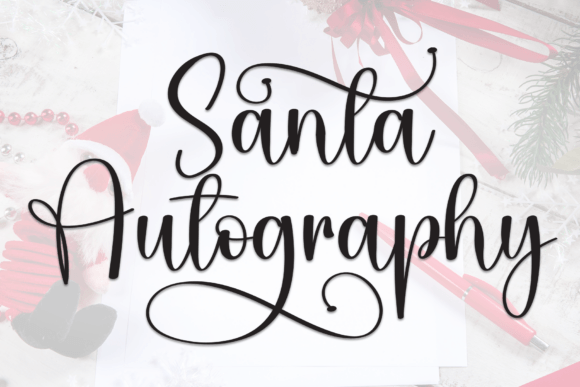 Santa Autography: A Warm Font for Creative Projects