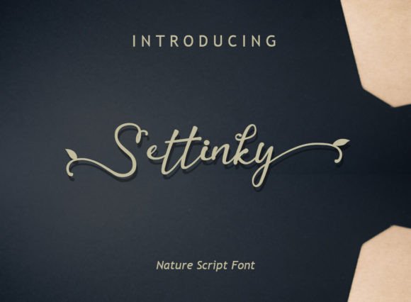 Settinky: A Handwritten Script Font for Nature-Themed Campaigns