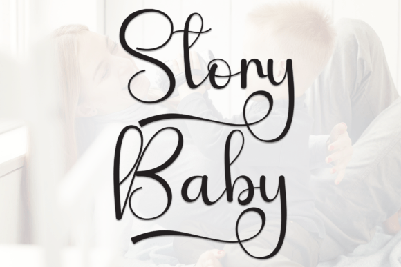 Story Baby Font for Creative Crafts