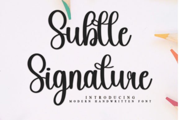 Subtle Signature: A Script Font That Elevates Your Small Business Branding