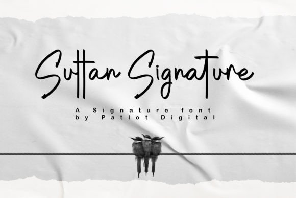 Sultan Signature: A Handwritten Font for Real Branding Projects