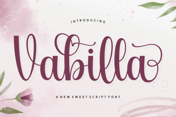 Vabilla: A Sweet Script Font for Makers